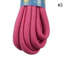 Load image into Gallery viewer, 5 Pcs Round Polyester Shoelaces Outdoor Hiking Shoes Lace Sports Basketball Shoes Shoelaces