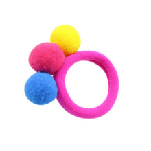 Load image into Gallery viewer, Cute kids 3 Balls Elastics Hair Holders Bands Gum Fashion Candy Rubber Bands Headwear