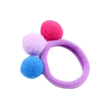 Load image into Gallery viewer, Cute kids 3 Balls Elastics Hair Holders Bands Gum Fashion Candy Rubber Bands Headwear